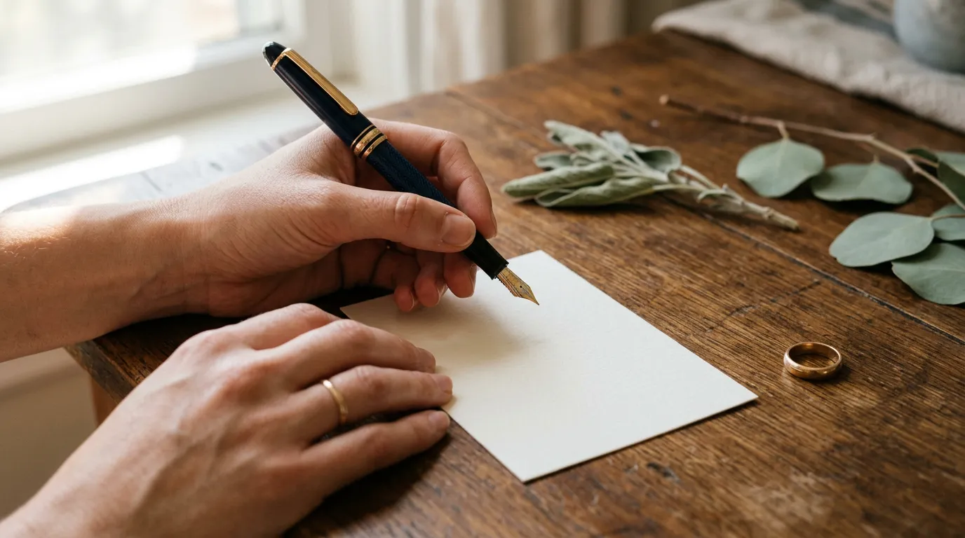 How to write wedding vows.